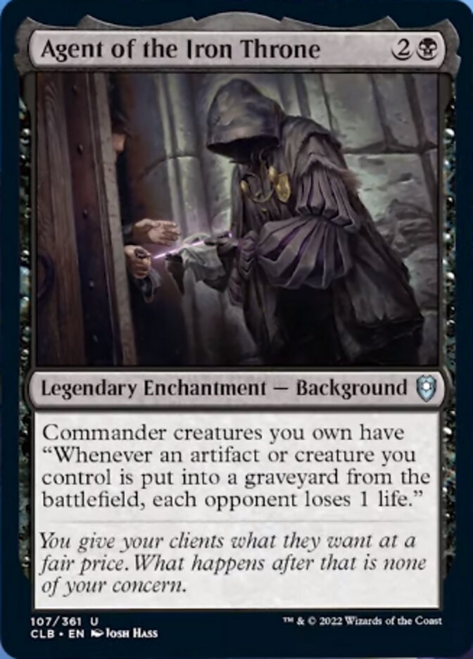 Agent of the Iron Throne [Commander Legends: Battle for Baldur's Gate] - Magic: The Gathering - Card Brawlers | Quebec | Canada |