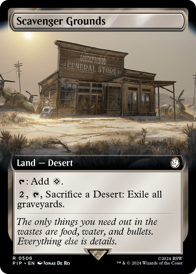 Scavenger Grounds (Extended Art) [Fallout] - Magic: The Gathering - Card Brawlers | Quebec | Canada |