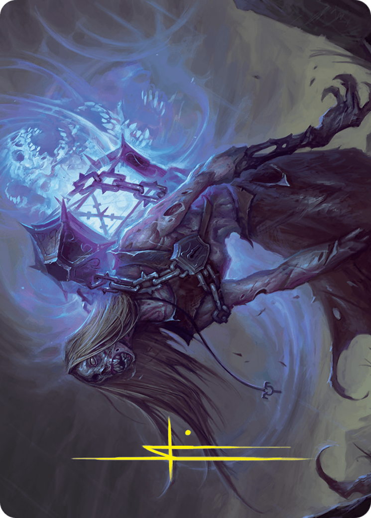 Soul-Shackled Zombie Art Card (9/54) (Gold-Stamped Signature) [Foundations Art Series] - Magic: The Gathering - Card Brawlers | Quebec | Canada |