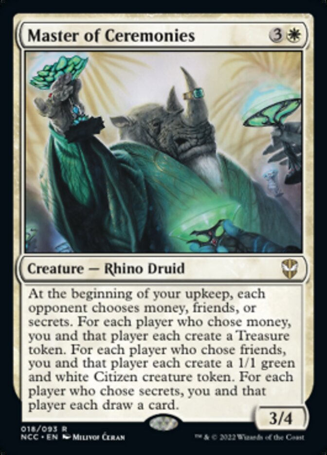 Master of Ceremonies [Streets of New Capenna Commander] - Magic: The Gathering - Card Brawlers | Quebec | Canada |