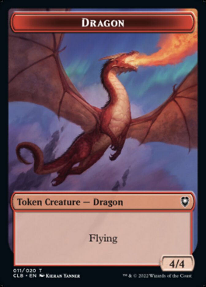 Treasure // Dragon Double-Sided Token [Commander Legends: Battle for Baldur's Gate Tokens] - Magic: The Gathering - Card Brawlers | Quebec | Canada |