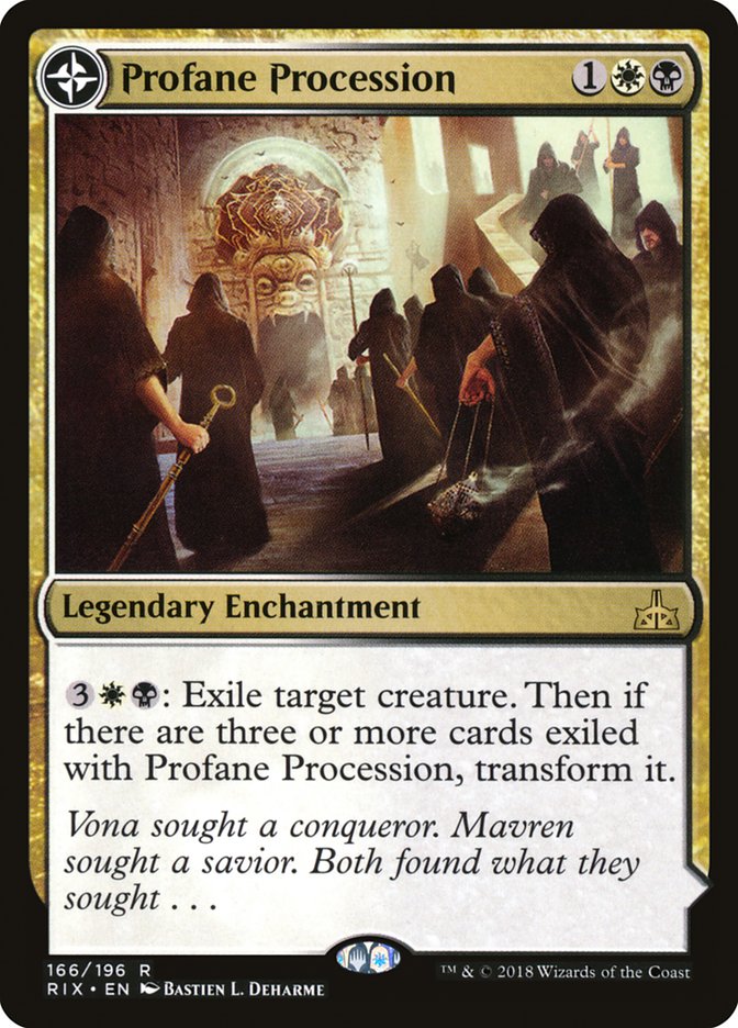 Profane Procession // Tomb of the Dusk Rose [Rivals of Ixalan] - Magic: The Gathering - Card Brawlers | Quebec | Canada |