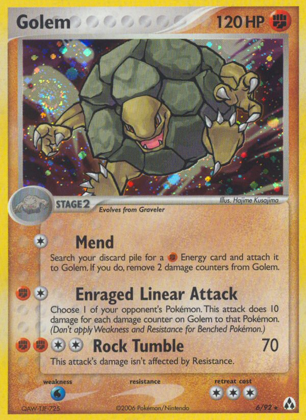Golem (6/92) [EX: Legend Maker] - Pokémon - Card Brawlers | Quebec | Canada |