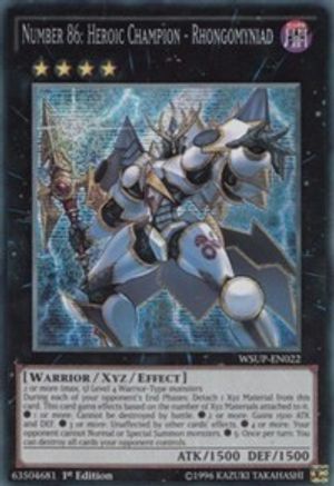 Number 86: Heroic Champion - Rhongomyniad [WSUP-EN022] Secret Rare - Yu-Gi-Oh! - Card Brawlers | Quebec | Canada |