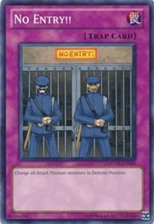 No Entry!! [DEM1-EN020] Common - Yu-Gi-Oh! - Card Brawlers | Quebec | Canada |