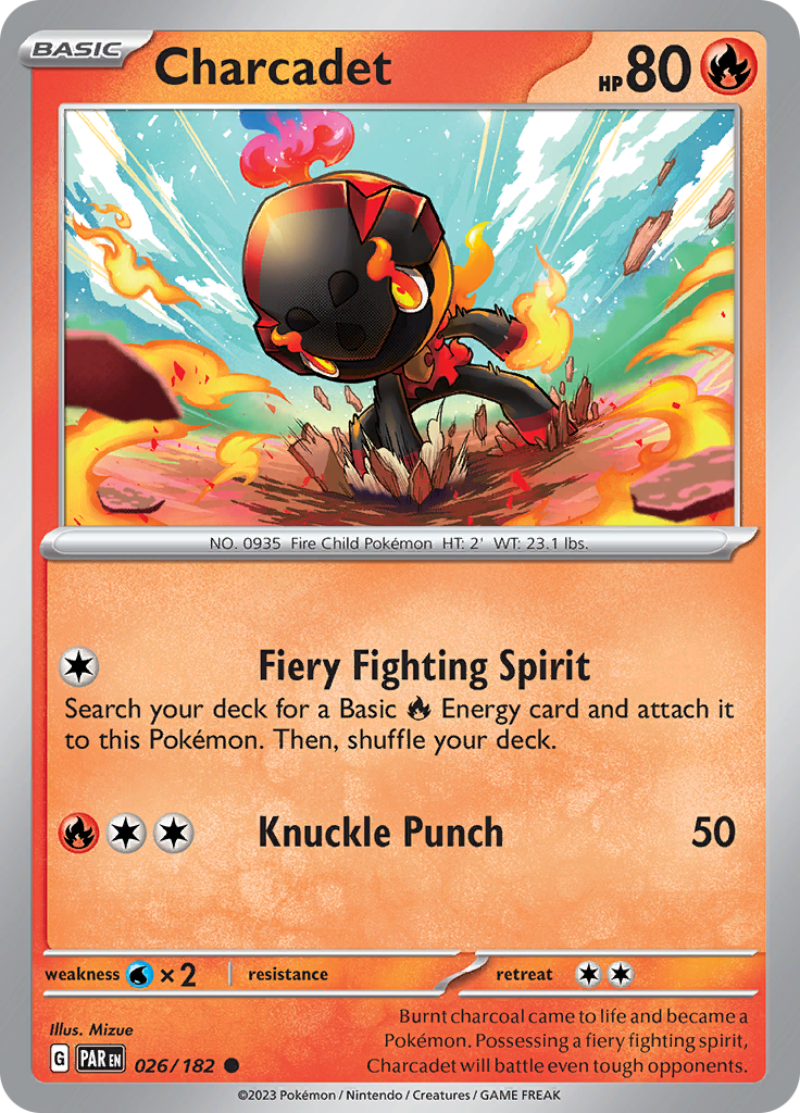 Charcadet (026/182) [Scarlet & Violet: Paradox Rift] - Pokémon - Card Brawlers | Quebec | Canada |