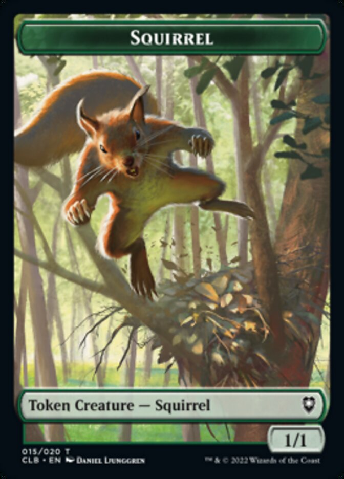 Treasure // Squirrel Double-Sided Token [Commander Legends: Battle for Baldur's Gate Tokens] - Magic: The Gathering - Card Brawlers | Quebec | Canada |