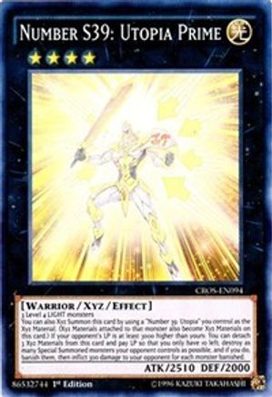 Number S39: Utopia Prime [CROS-EN094] Super Rare - Yu-Gi-Oh! - Card Brawlers | Quebec | Canada |