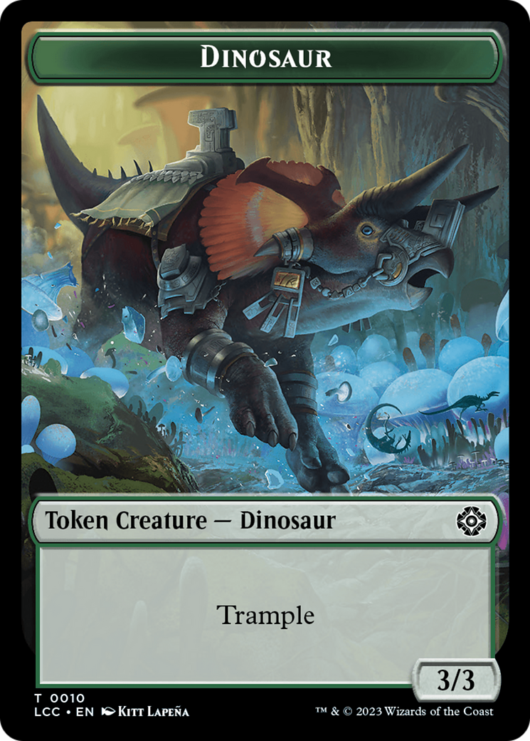 City's Blessing // Dinosaur Double-Sided Token [The Lost Caverns of Ixalan Commander Tokens] - Magic: The Gathering - Card Brawlers | Quebec | Canada |