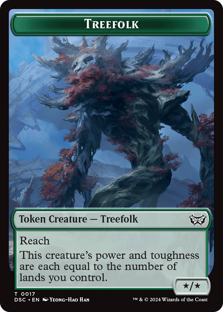 Treefolk // Spider Double-Sided Token [Duskmourn: House of Horror Commander Tokens] - Magic: The Gathering - Card Brawlers | Quebec | Canada |