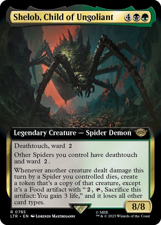 Shelob, Child of Ungoliant (Extended Art) (Surge Foil) [The Lord of the Rings: Tales of Middle-Earth] - Magic: The Gathering - Card Brawlers | Quebec | Canada |