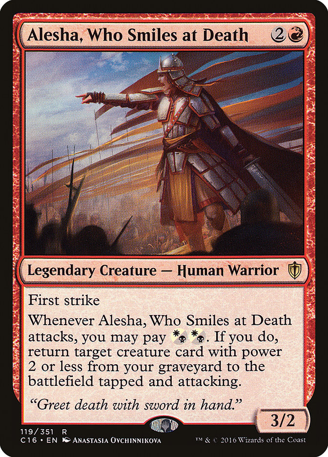 Alesha, Who Smiles at Death [Commander 2016] - Magic: The Gathering - Card Brawlers | Quebec | Canada |
