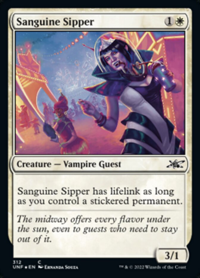Sanguine Sipper (Galaxy Foil) [Unfinity] - Magic: The Gathering - Card Brawlers | Quebec | Canada |