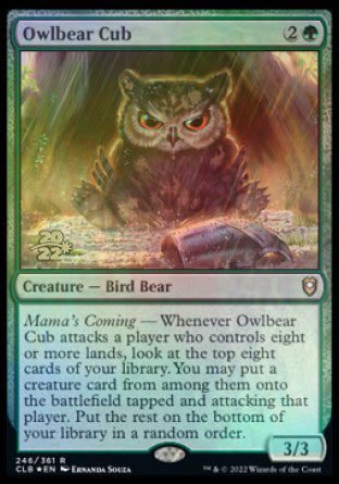 Owlbear Cub [Commander Legends: Battle for Baldur's Gate Prerelease Promos] - Magic: The Gathering - Card Brawlers | Quebec | Canada |