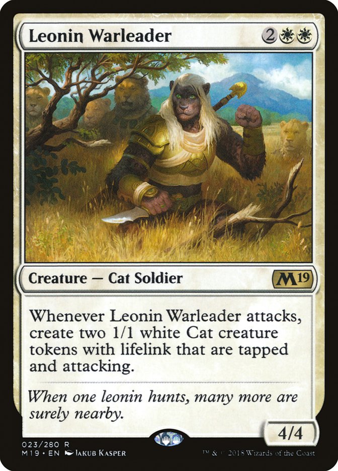 Leonin Warleader [Core Set 2019] - Magic: The Gathering - Card Brawlers | Quebec | Canada |