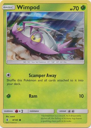 Wimpod (8/145) (Collection Promo) [Sun & Moon: Guardians Rising] - Pokémon - Card Brawlers | Quebec | Canada |