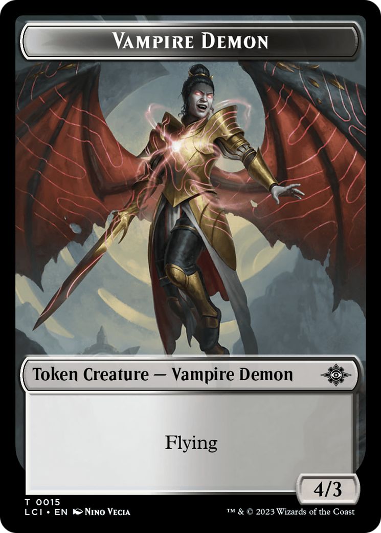 Gnome // Vampire Demon Double-Sided Token [The Lost Caverns of Ixalan Tokens] - Magic: The Gathering - Card Brawlers | Quebec | Canada |