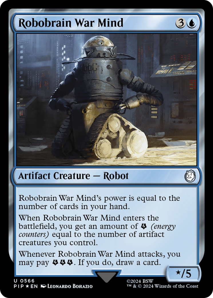 Robobrain War Mind (Surge Foil) [Fallout] - Magic: The Gathering - Card Brawlers | Quebec | Canada |