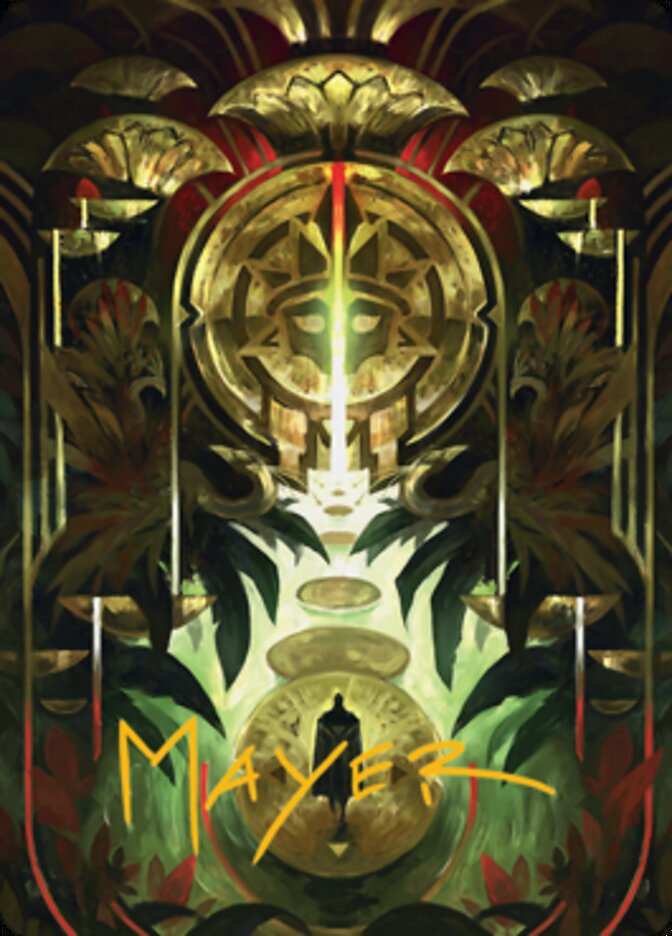 Jetmir's Garden 1 Art Card (Gold-Stamped Signature) [Streets of New Capenna Art Series] - Magic: The Gathering - Card Brawlers | Quebec | Canada |