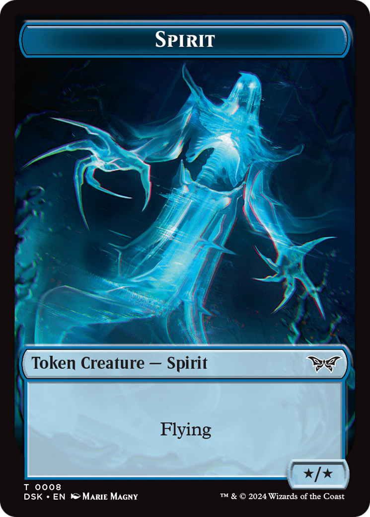 Spirit (0008) // Manifest Double-Sided Token [Duskmourn: House of Horror Tokens] - Magic: The Gathering - Card Brawlers | Quebec | Canada |