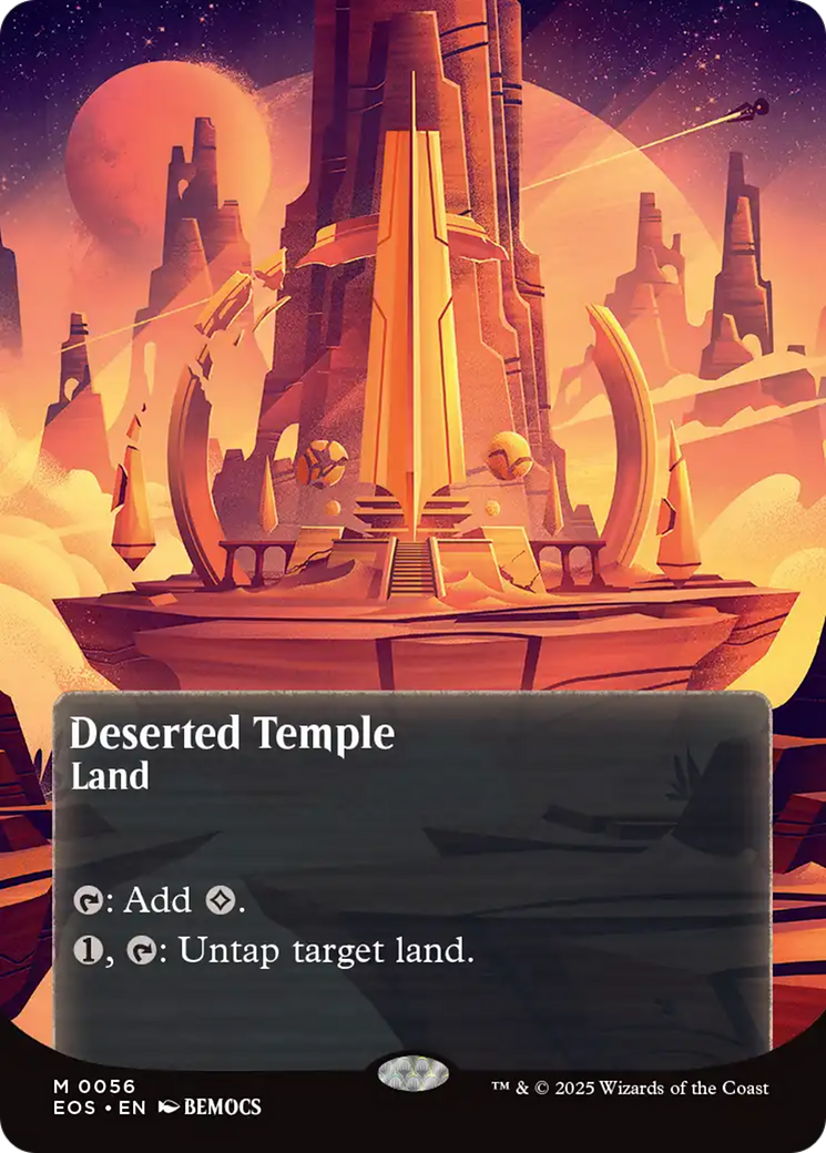 Deserted Temple (0056) (Borderless) [Edge of Eternities: Stellar Sights] - Magic: The Gathering - Card Brawlers | Quebec | Canada |