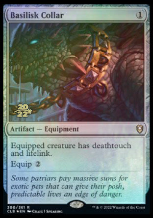Basilisk Collar [Commander Legends: Battle for Baldur's Gate Prerelease Promos] - Magic: The Gathering - Card Brawlers | Quebec | Canada |