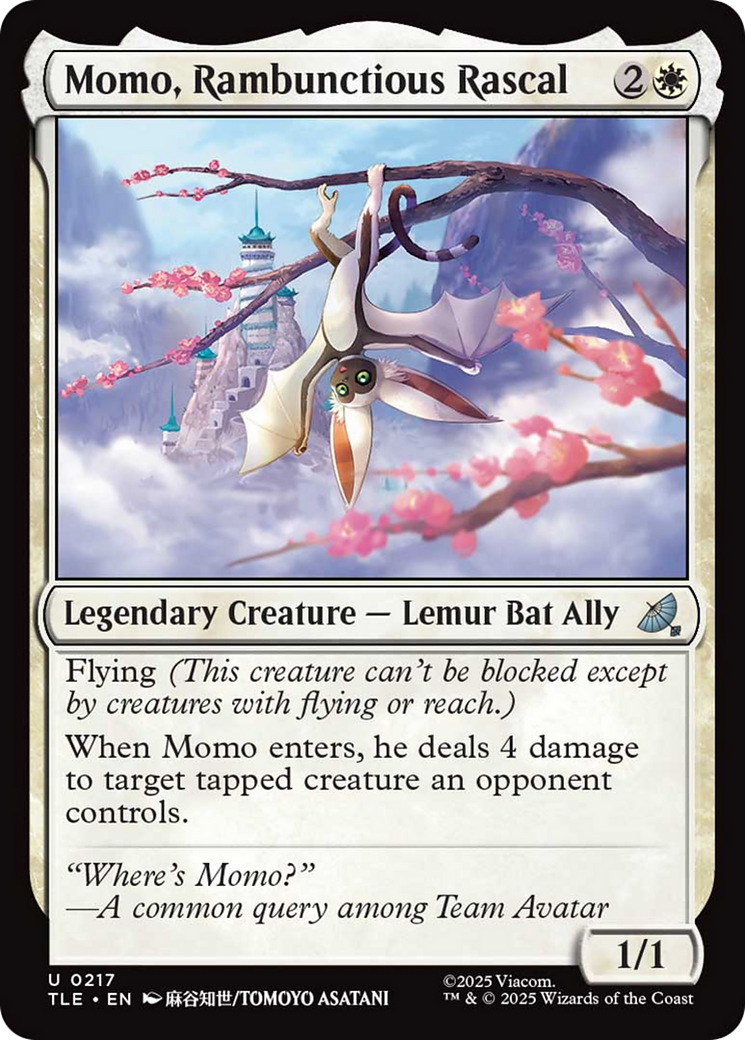 Momo, Rambunctious Rascal [Avatar: The Last Airbender: Eternal-Legal] - Magic: The Gathering - Card Brawlers | Quebec | Canada |