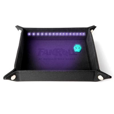 Dice Tray: Blacklight Dice Tray: Black (Incl. D20) - Metallic Dice Games - Card Brawlers | Quebec | Canada |
