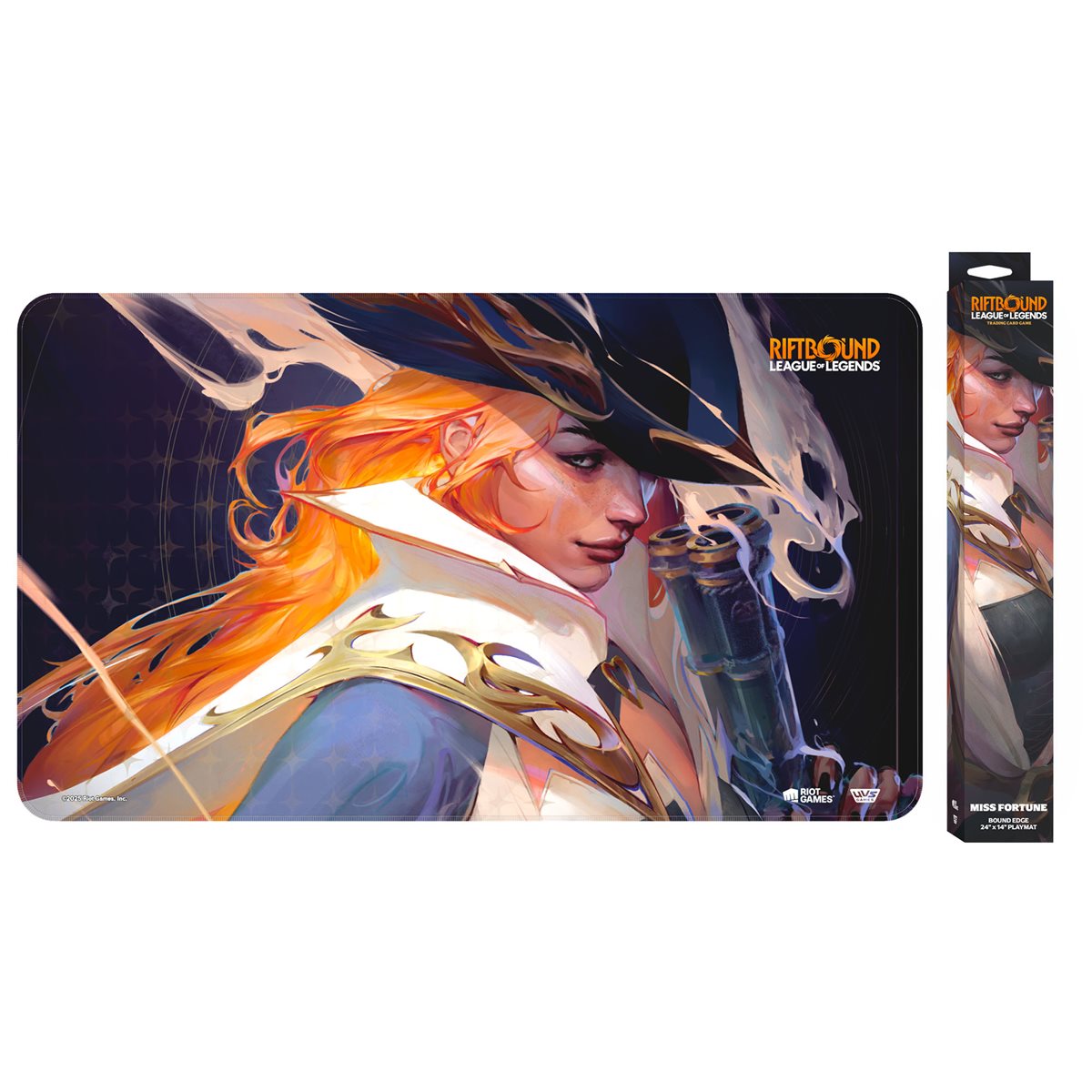 League of Legends: Riftbound TCG - Bound Edge Playmat 24" x 14" - Miss Fortune - UVS - Card Brawlers | Quebec | Canada |
