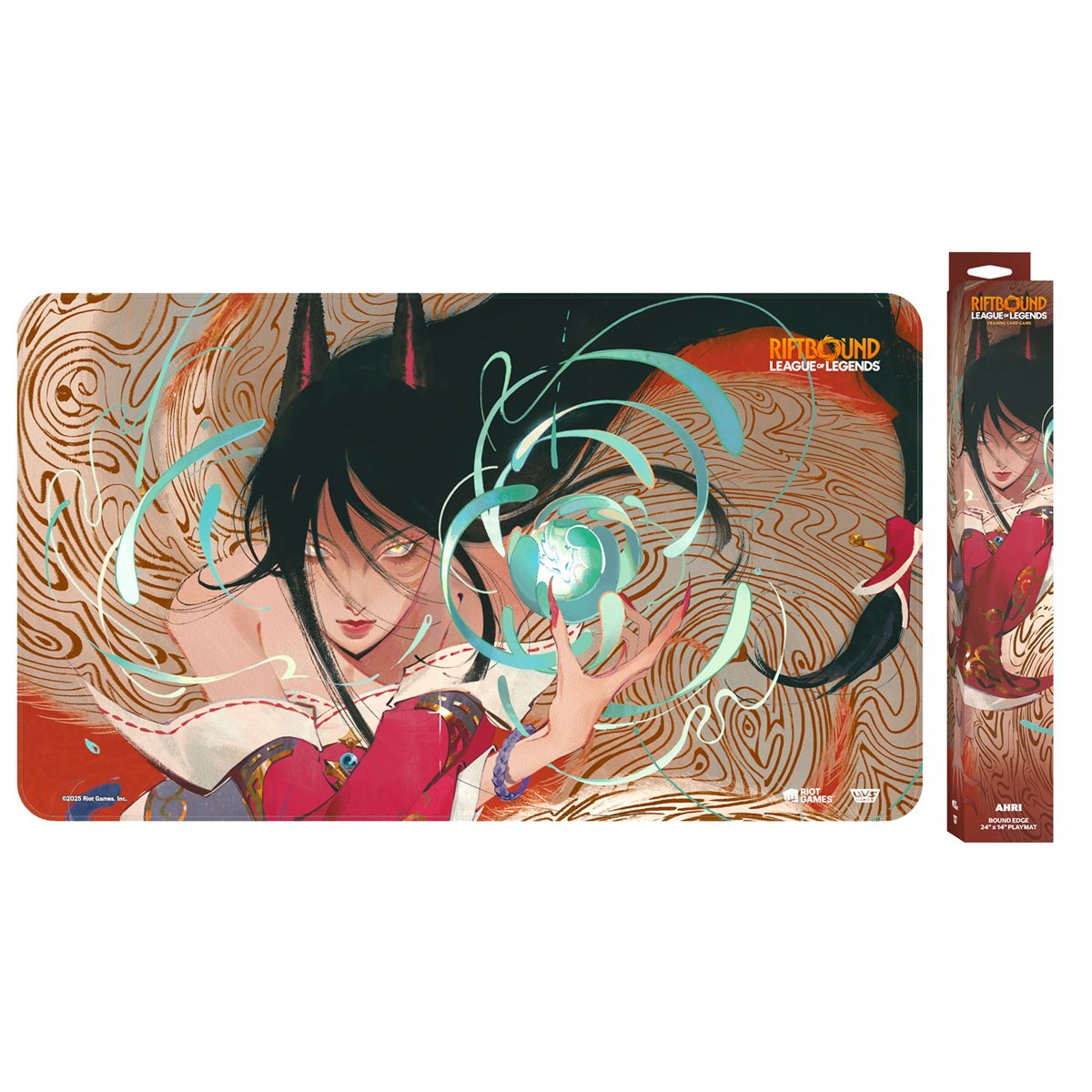 League of Legends: Riftbound TCG - Bound Edge Playmat 24" x 14" - Ahri - UVS - Card Brawlers | Quebec | Canada |