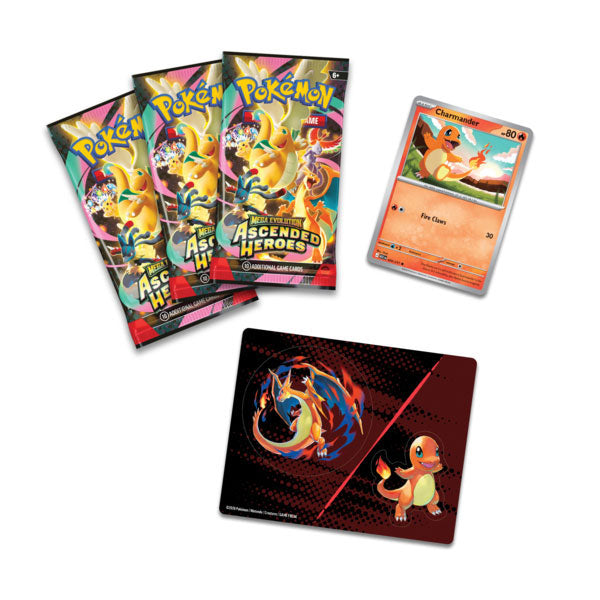 Pokemon TCG - Mega Evolution - Ascended Heroes - Tech Sticker Collection - Charmander - MAX 1 PER CUSTOMER - The Pokemon Company - Card Brawlers | Quebec | Canada |