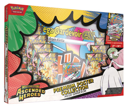 Pokemon TCG - Mega Evolution - Ascended Heroes - Poster Collection - Mega Gardevoir EX (MAX 2 PER CUSTOMER) (PREORDER) Wave 1 - March 20, 2026 - The Pokemon Company - Card Brawlers | Quebec | Canada |