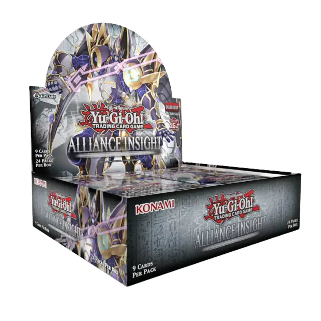 Yu-Gi-Oh Alliance Insight Booster Box containing 24 packs with 9 cards per pack