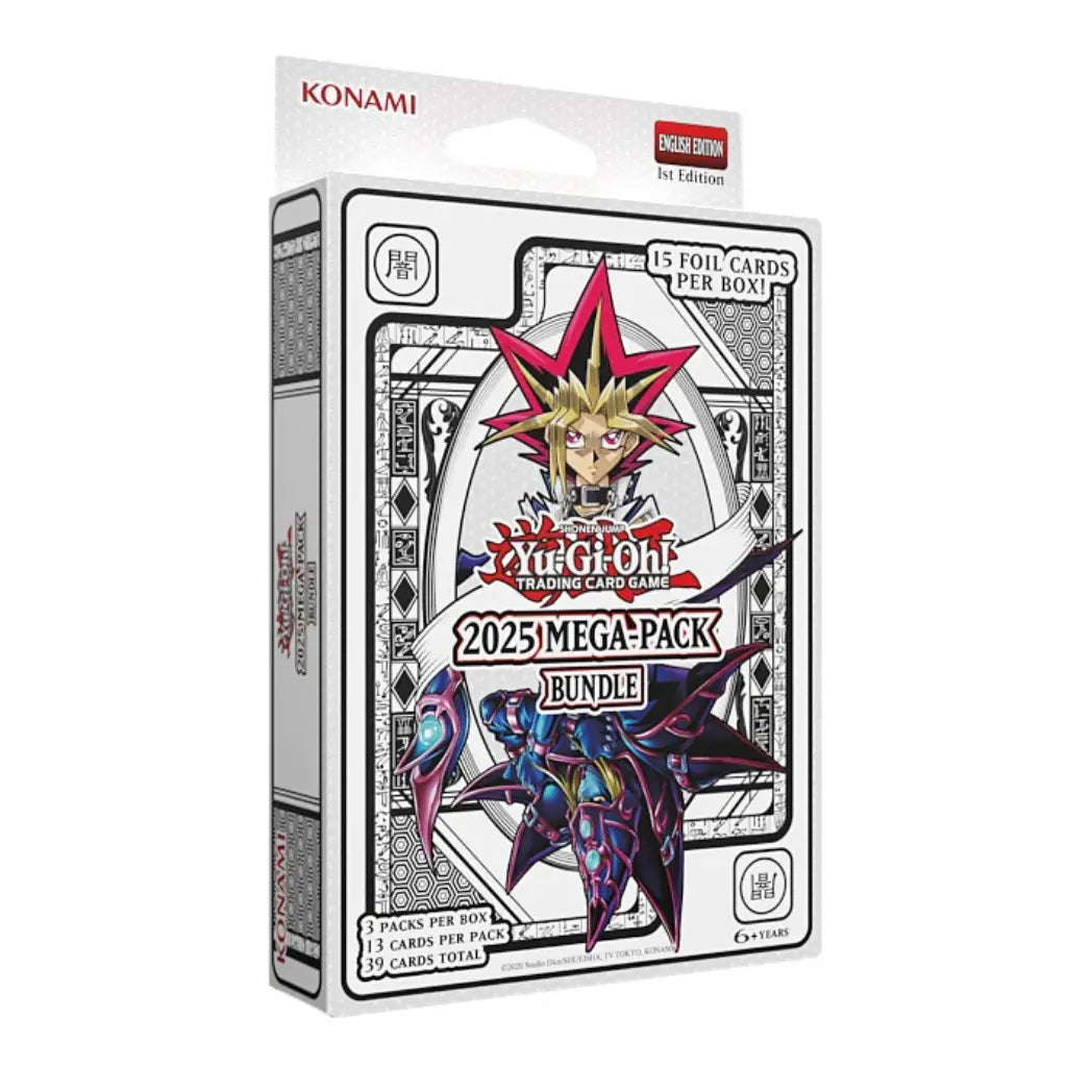 Yu-Gi-Oh! Mega Pack 2025 bundle box featuring Yugi