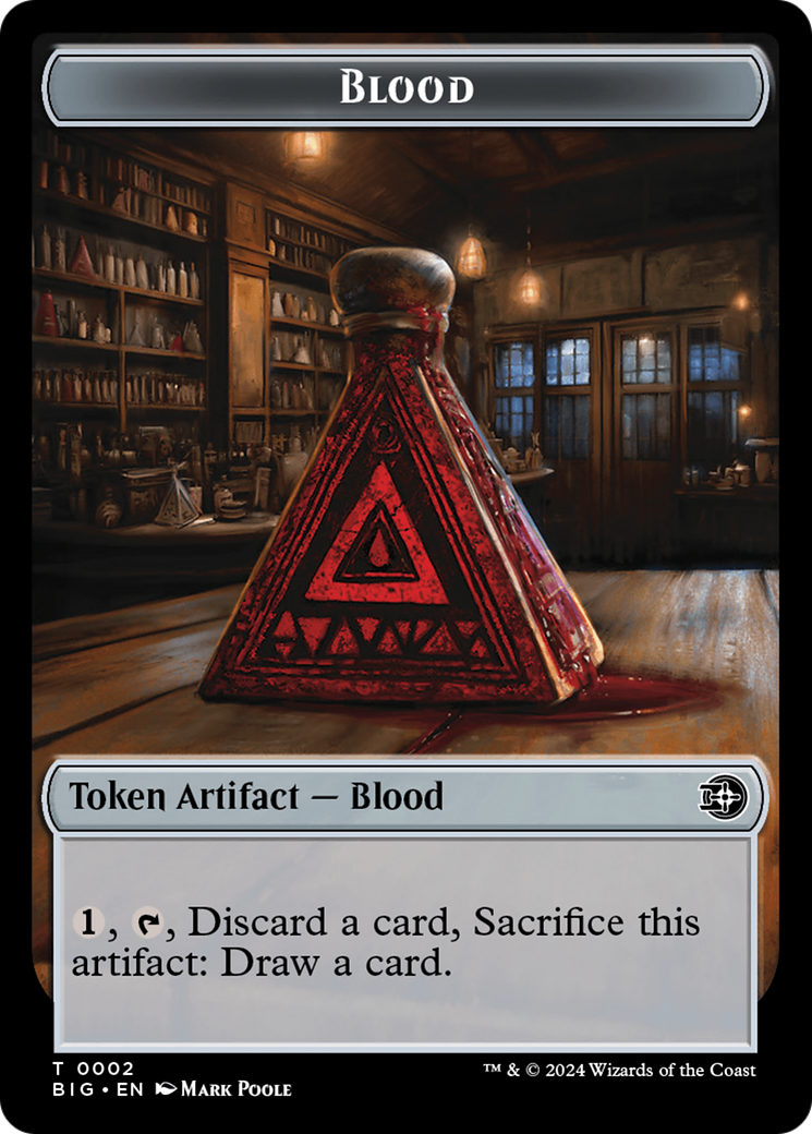 Blood // Plot Double-Sided Token [Outlaws of Thunder Junction: The Big Score Tokens] - Magic: The Gathering - Card Brawlers | Quebec | Canada |