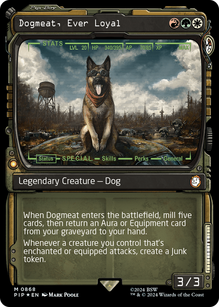 Dogmeat, Ever Loyal (Showcase) (Surge Foil) [Fallout] - Magic: The Gathering - Card Brawlers | Quebec | Canada |
