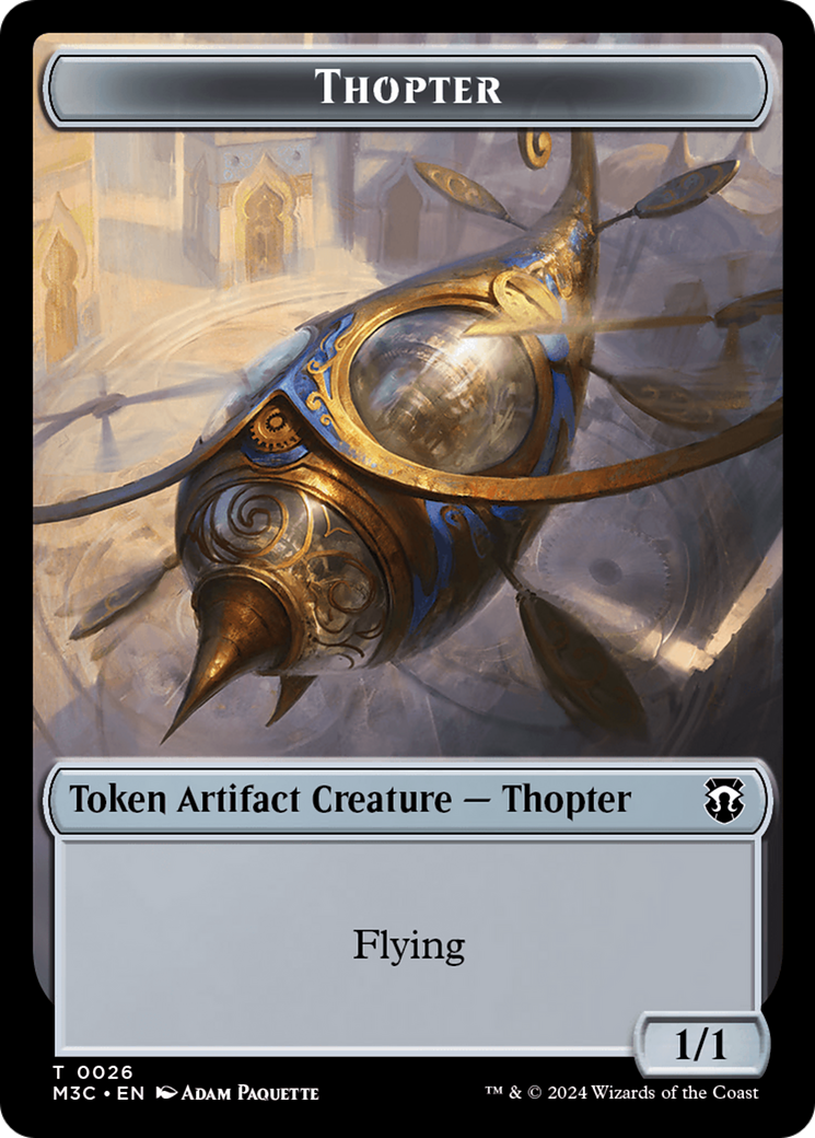 Aetherborn (Ripple Foil) // Thopter Double-Sided Token [Modern Horizons 3 Commander Tokens] - Magic: The Gathering - Card Brawlers | Quebec | Canada |