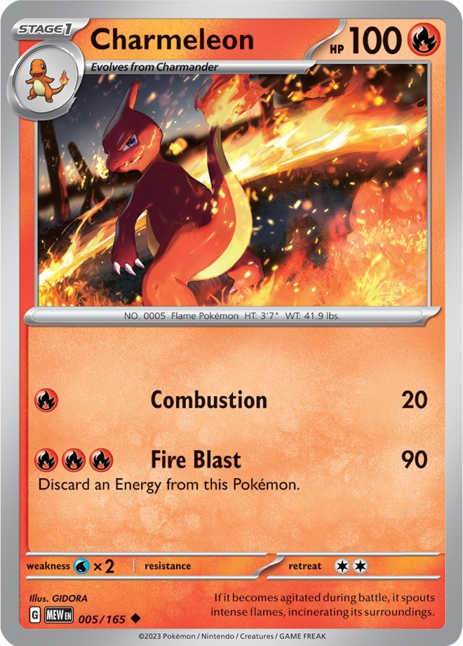 Charmeleon (005/165) [Scarlet & Violet 151] - Pokémon - Card Brawlers | Quebec | Canada |