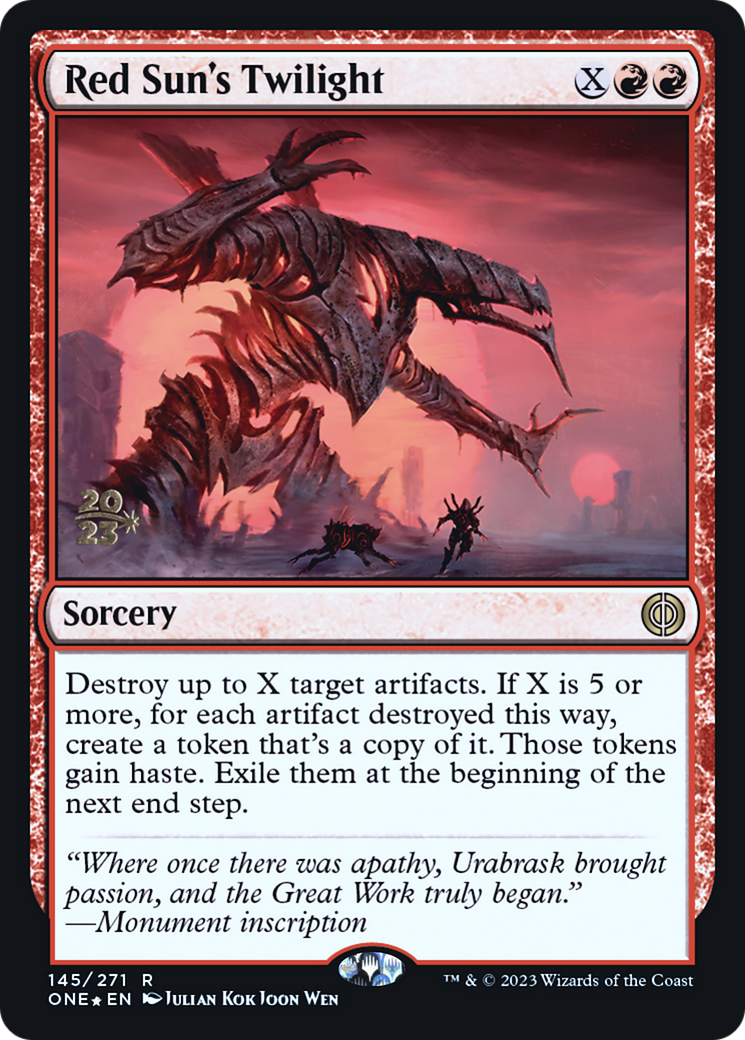 Red Sun's Twilight [Phyrexia: All Will Be One Prerelease Promos] - Magic: The Gathering - Card Brawlers | Quebec | Canada |