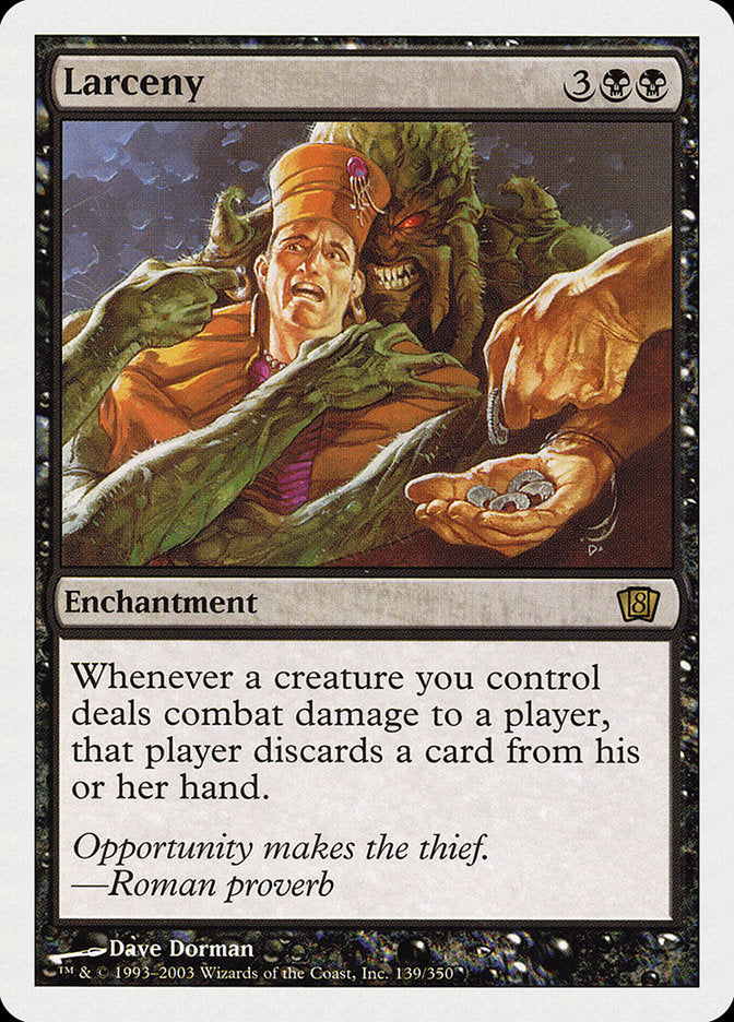 Larceny [Eighth Edition] - Magic: The Gathering - Card Brawlers | Quebec | Canada |