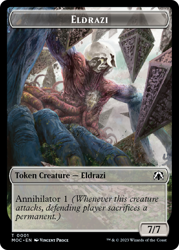 Goblin // Eldrazi Double-Sided Token [March of the Machine Commander Tokens] - Magic: The Gathering - Card Brawlers | Quebec | Canada |