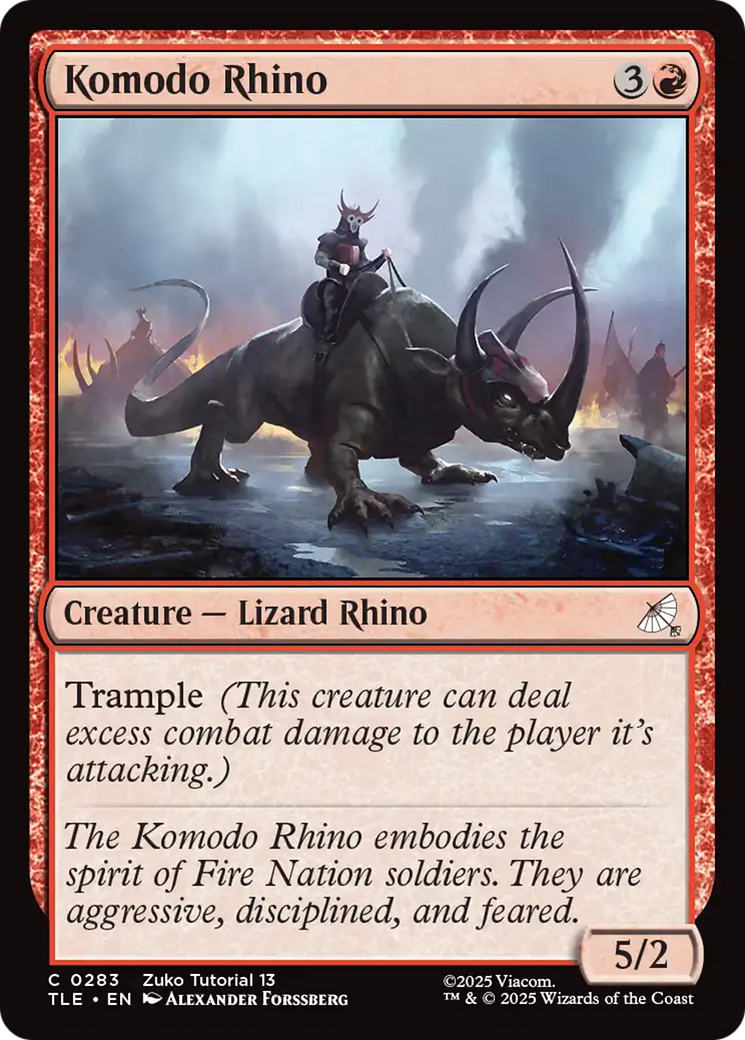 Komodo Rhino (0283) [Avatar: The Last Airbender: Eternal-Legal] - Magic: The Gathering - Card Brawlers | Quebec | Canada |