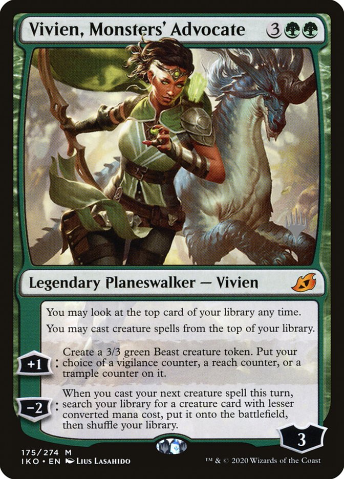 Vivien, Monsters' Advocate (Promo Pack) [Ikoria: Lair of Behemoths Promos] - Magic: The Gathering - Card Brawlers | Quebec | Canada |