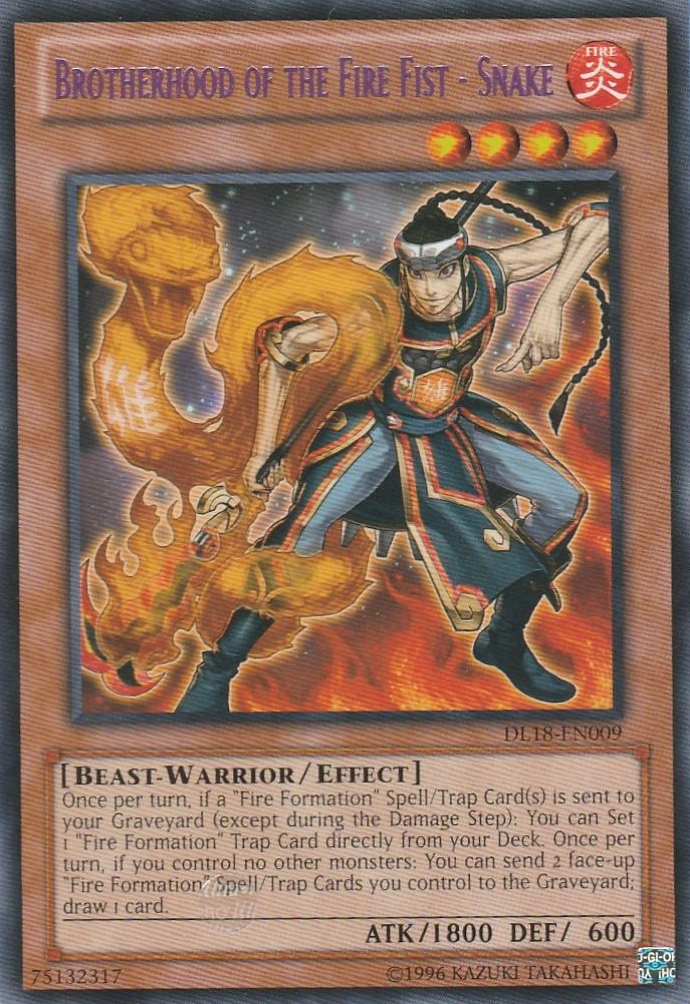Brotherhood of the Fire Fist - Snake (Purple) [DL18-EN009] Rare - Yu-Gi-Oh! - Card Brawlers | Quebec | Canada |