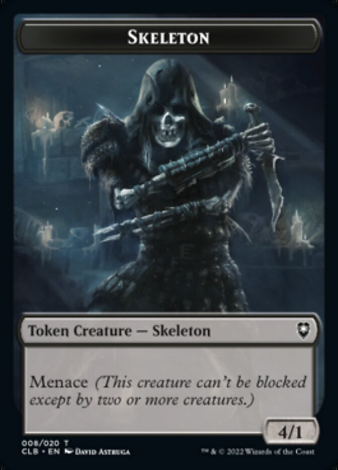 Treasure // Skeleton Double-Sided Token [Commander Legends: Battle for Baldur's Gate Tokens] - Magic: The Gathering - Card Brawlers | Quebec | Canada |
