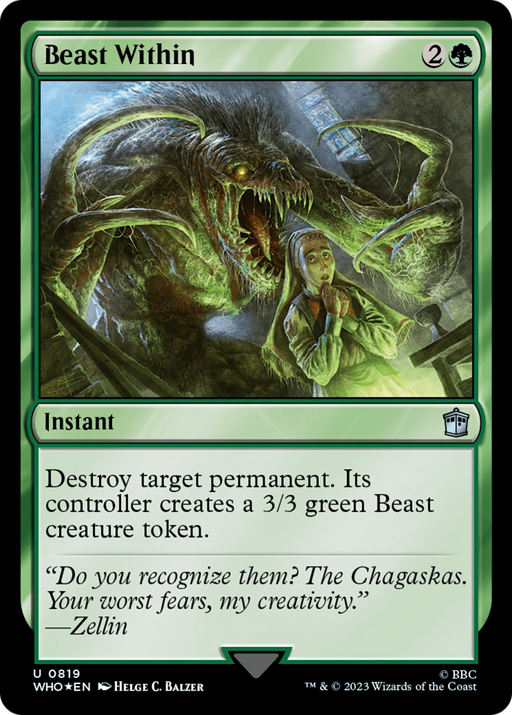 Beast Within (Surge Foil) [Doctor Who] - Magic: The Gathering - Card Brawlers | Quebec | Canada |