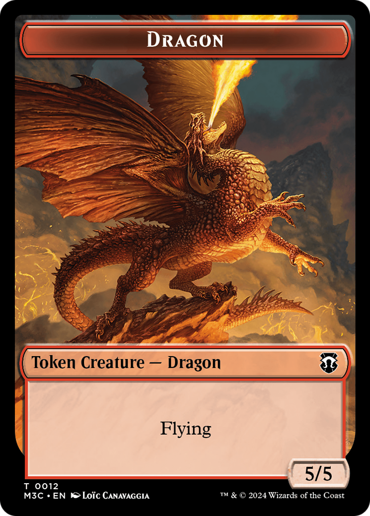 Dragon // Copy Double-Sided Token [Modern Horizons 3 Commander Tokens] - Magic: The Gathering - Card Brawlers | Quebec | Canada |