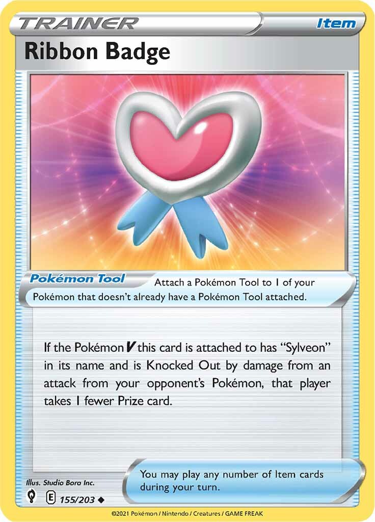 Ribbon Badge (155/203) [Sword & Shield: Evolving Skies] - Pokémon - Card Brawlers | Quebec | Canada |