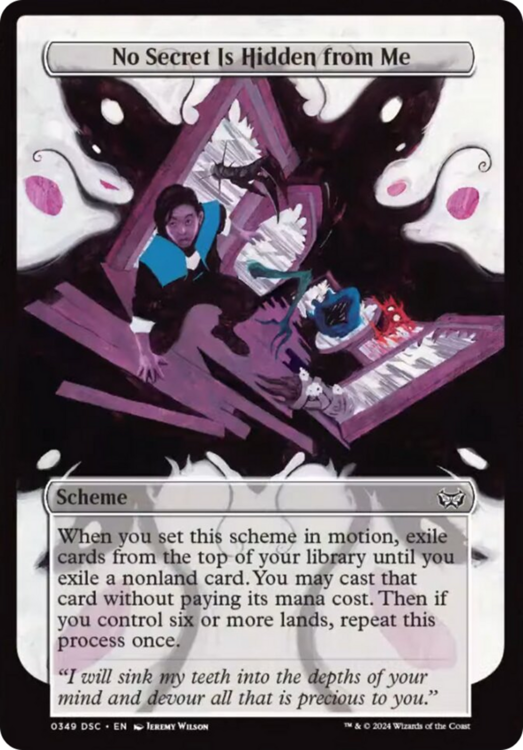 No Secret Is Hidden from Me (Full Art) [Duskmourn: Archenemy] - Magic: The Gathering - Card Brawlers | Quebec | Canada |