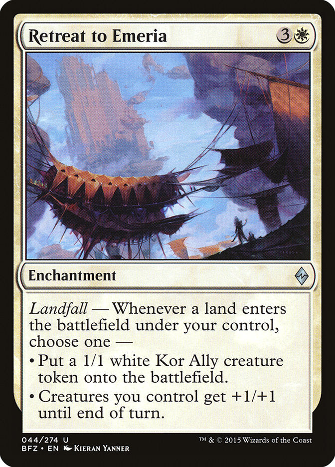 Retreat to Emeria [Battle for Zendikar] - Magic: The Gathering - Card Brawlers | Quebec | Canada |